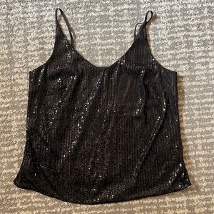 Banana Republic strappy glitter tank size medium.